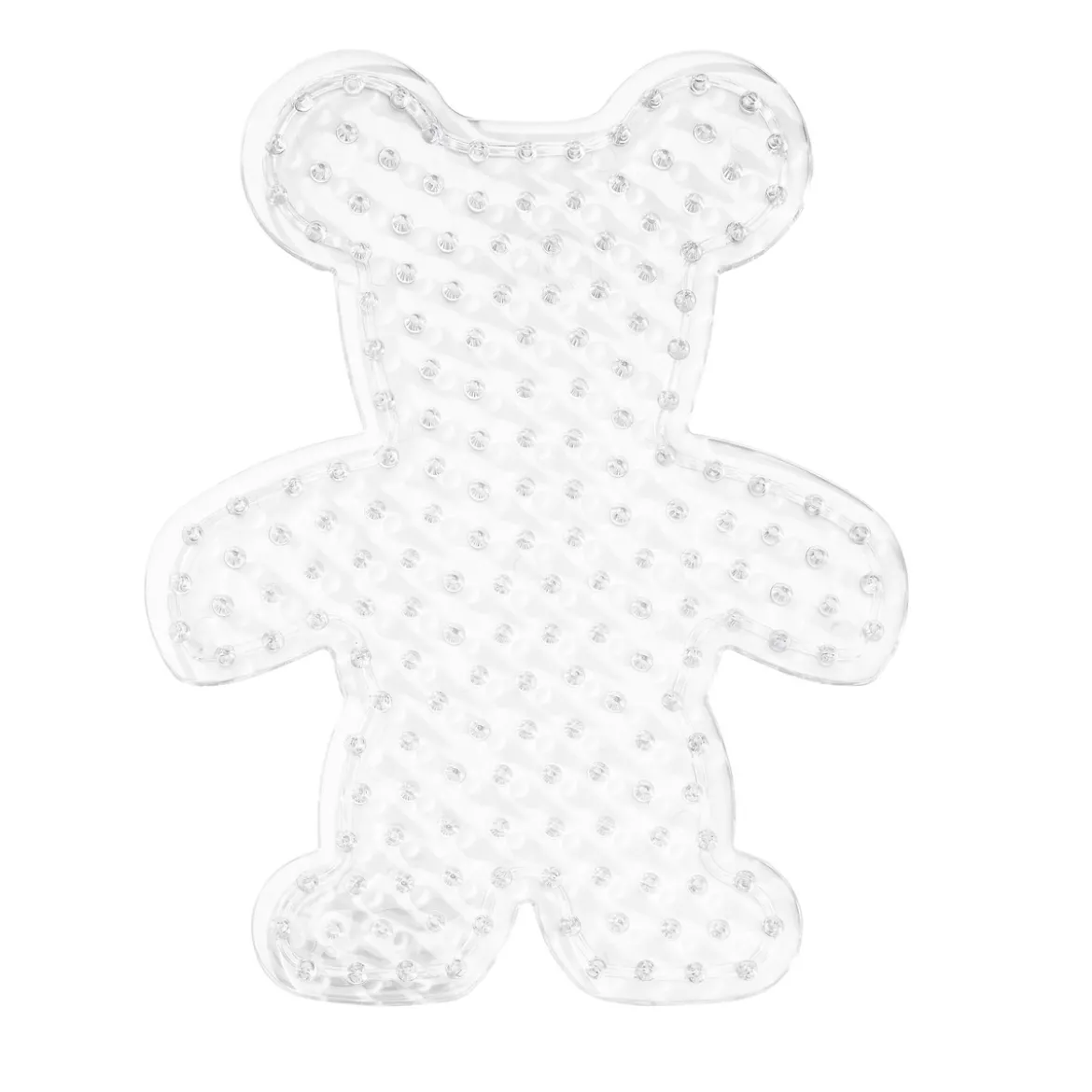 Pärlplatta XL nalle, 15,5×19,3 cm – för våra XL-rörpärlor som är Ø9 mm
