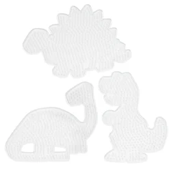 Pärlplattor Midi 3-pack – 3 olika dinosaurier – för våra rörpärlor som är Ø5 mm