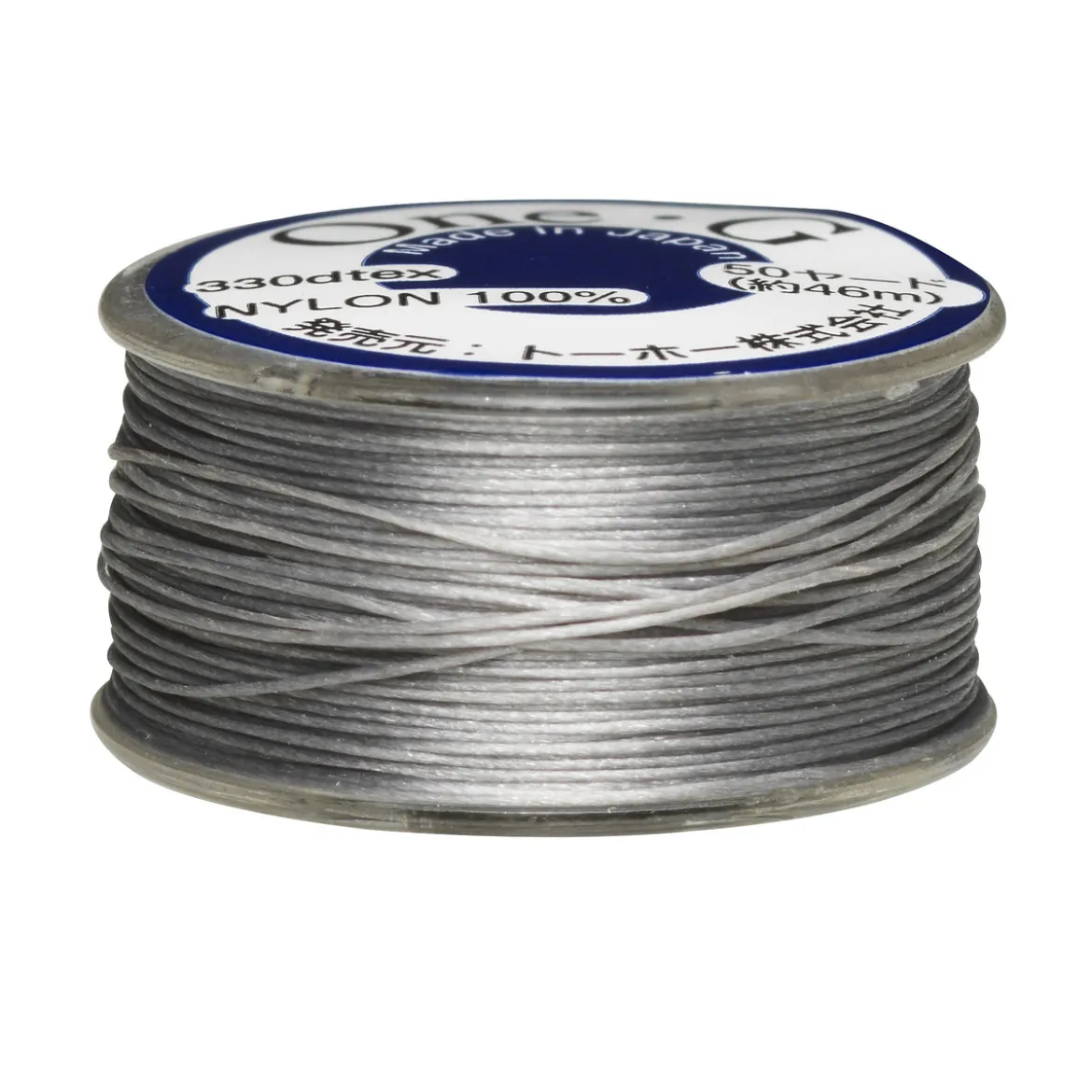 Pärltråd TOHO silver, 46 meter – 0,2 millimeter i diameter