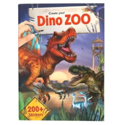 Pysselbok Create your dino zoo, RAWRR dinosaurier! 22×30 cm, 24 sidor +200 stickers