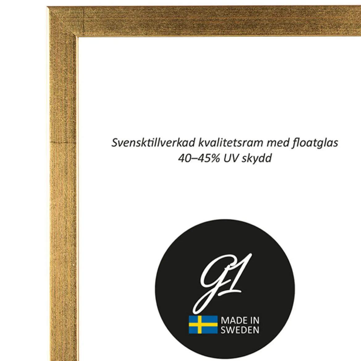 Ram 2A Guld 30x40cm