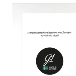 Ram 6A vit högblank 21x29,7cm