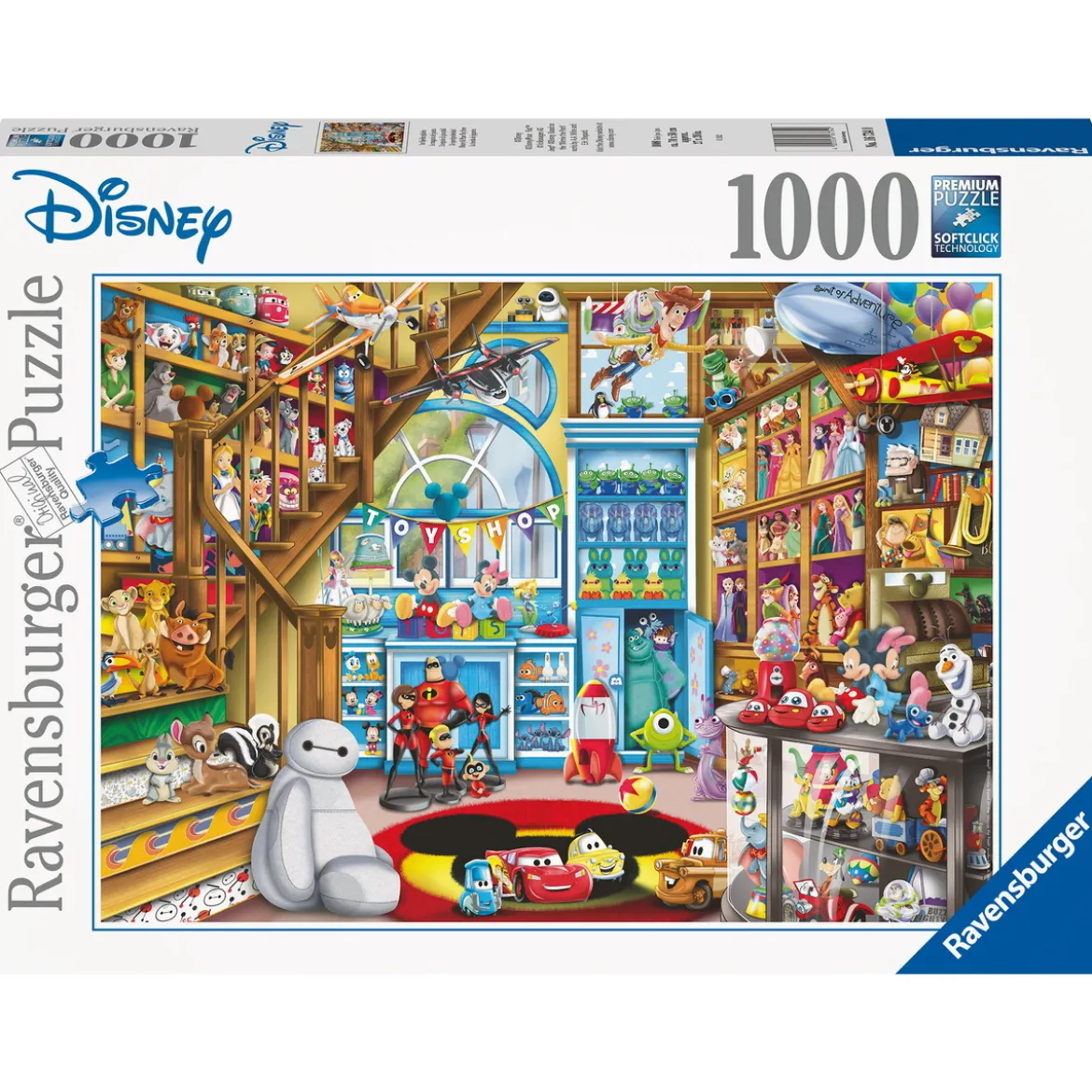 Ravensburger pussel – Disney Multiprop, 1000 bitar, 70×50 cm.