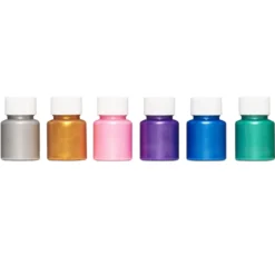 Ready Mix Paint, vattenbaserade metallicfärger, 6×30 ml