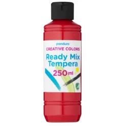 Ready Mix tempera 250ml röd