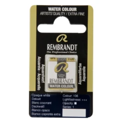 Rembrandt akvarellfärg halvkopp – Chinese White 108