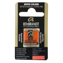 Rembrandt akvarellfärg halvkopp – Azo Green Yellow 296