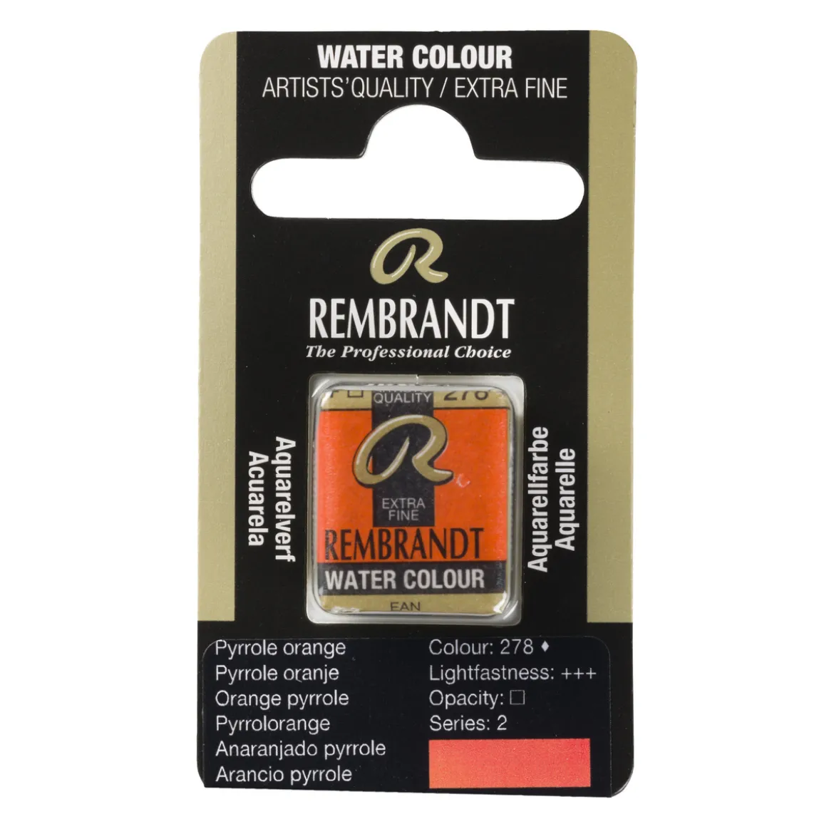 Rembrandt akvarellfärg halvkopp – Azo Green Yellow 296