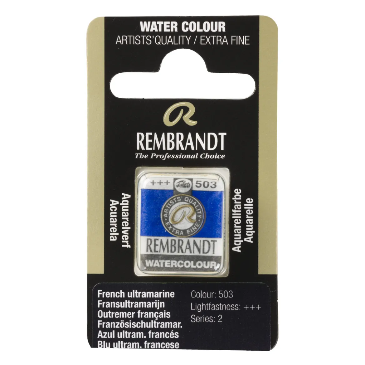 Rembrandt akvarellfärg halvkopp – French Ultramarine 503