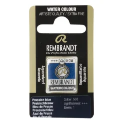 Rembrandt akvarellfärg halvkopp – Cobalt Blue 511