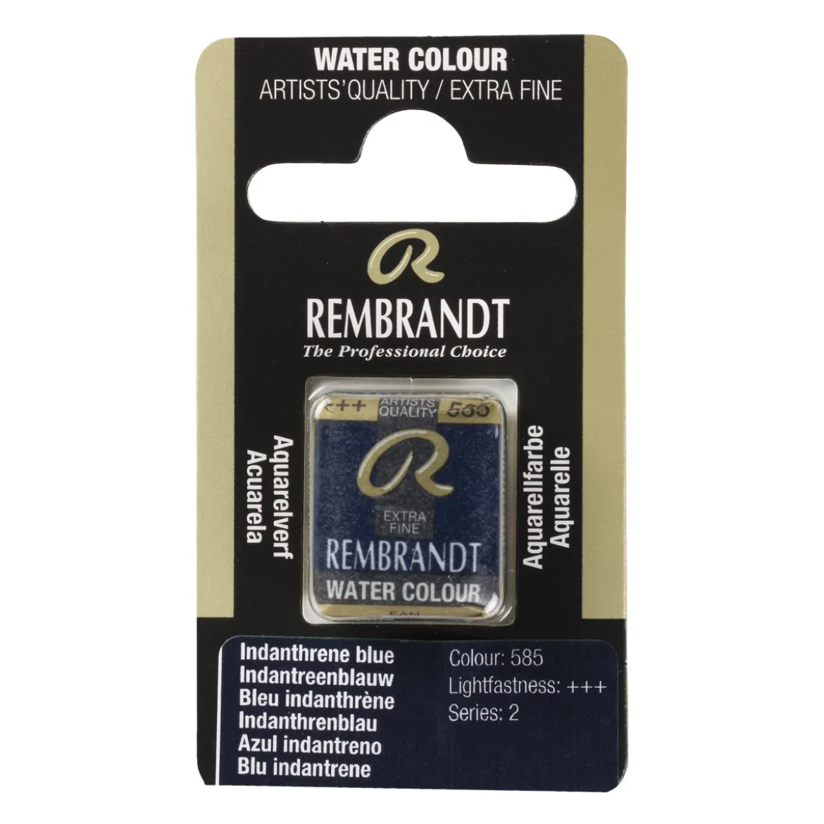 Rembrandt akvarellfärg halvkopp – Cobalt Turquoise Blue 586