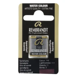 Rembrandt akvarellfärg halvkopp – Spinel Grey 749