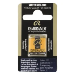 Rembrandt akvarellfärg halvkopp – Gold Ochre 231