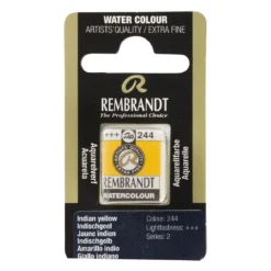 Rembrandt akvarellfärg halvkopp – Indian Yellow 244
