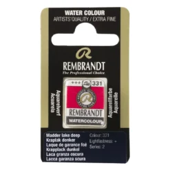 Rembrandt akvarellfärg halvkopp – Light Oxide Red 339