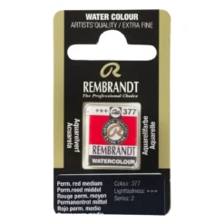 Rembrandt akvarellfärg halvkopp – Burnt Umber 409