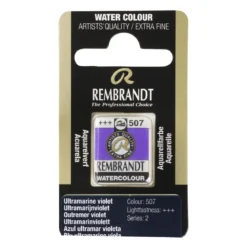 Rembrandt akvarellfärg halvkopp – Cobalt Blue Ultramarine 512