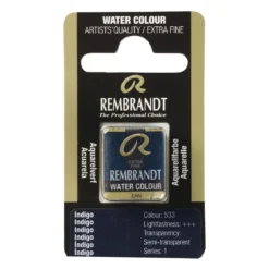 Rembrandt akvarellfärg halvkopp – Cerulean Blue Phthalo 535