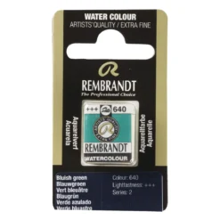 Rembrandt akvarellfärg halvkopp – Bluish Green 640