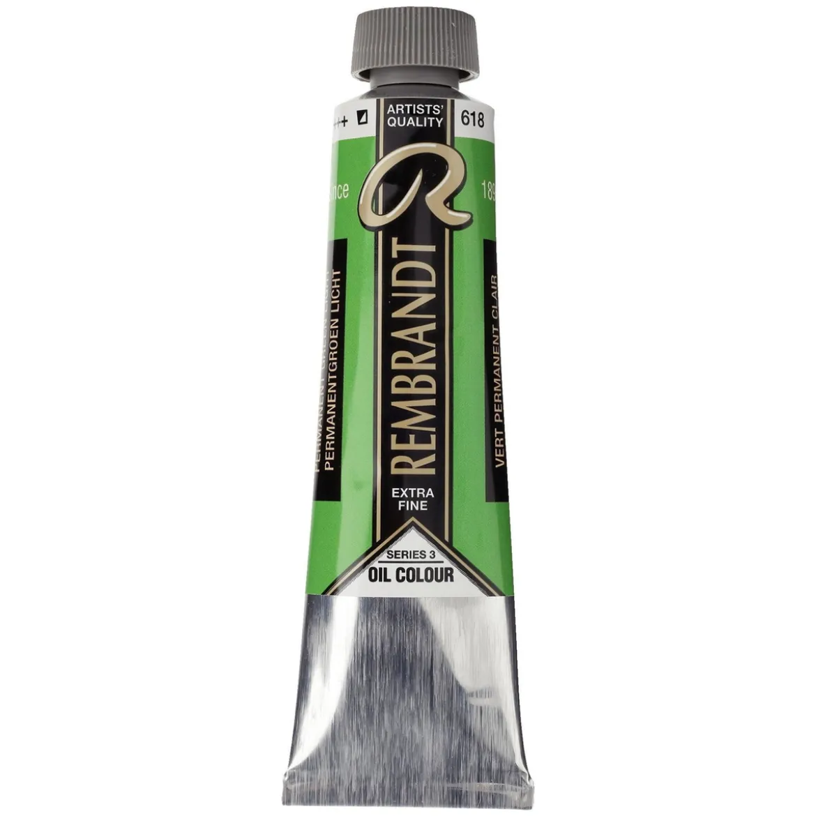 Rembrandt oljefärg 40 ml Permanent Green Medium - 614