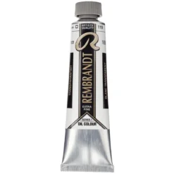 Rembrandt oljefärg 40 ml Transparent White (Safflower Oil) - 119