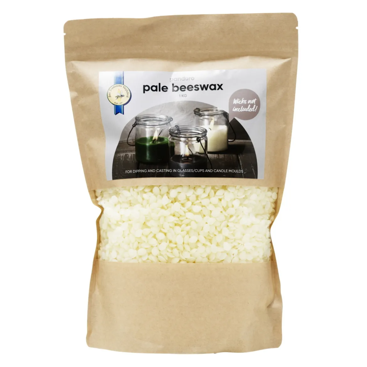 Rent bivax för ljustillverkning, 1 kg