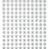 Rhinestone stickers blommor kristall – 286 kristalllikande blommor. Ø8 mm