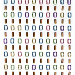 Rhinestone stickers glassar – gör 120 glassformade pärlstickers i olika färger! L. 6 / 7 mm