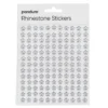 Rhinestone Stickers iriserande blommor – totalt 286 blommor som är Ø8 mm