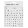 Rhinestone Stickers iriserande mix med olika former – totalt 310 former, ca 2–10 mm