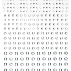 Rhinestone stickers kristall – 496 kristalliknande pärlstickers. Ø3, 4, 5, 6 mm
