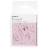 Örhänges-kit med med pastell-tema, skapa 4 par fina örhängen med pärlor & charms