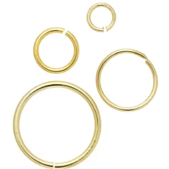 Ringöglor Ø4-13 mm 20st guld