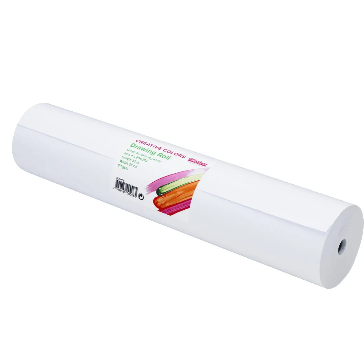 Ritrulle för staffli – 35 meter papper, bredd 38 cm. 80 g/m2