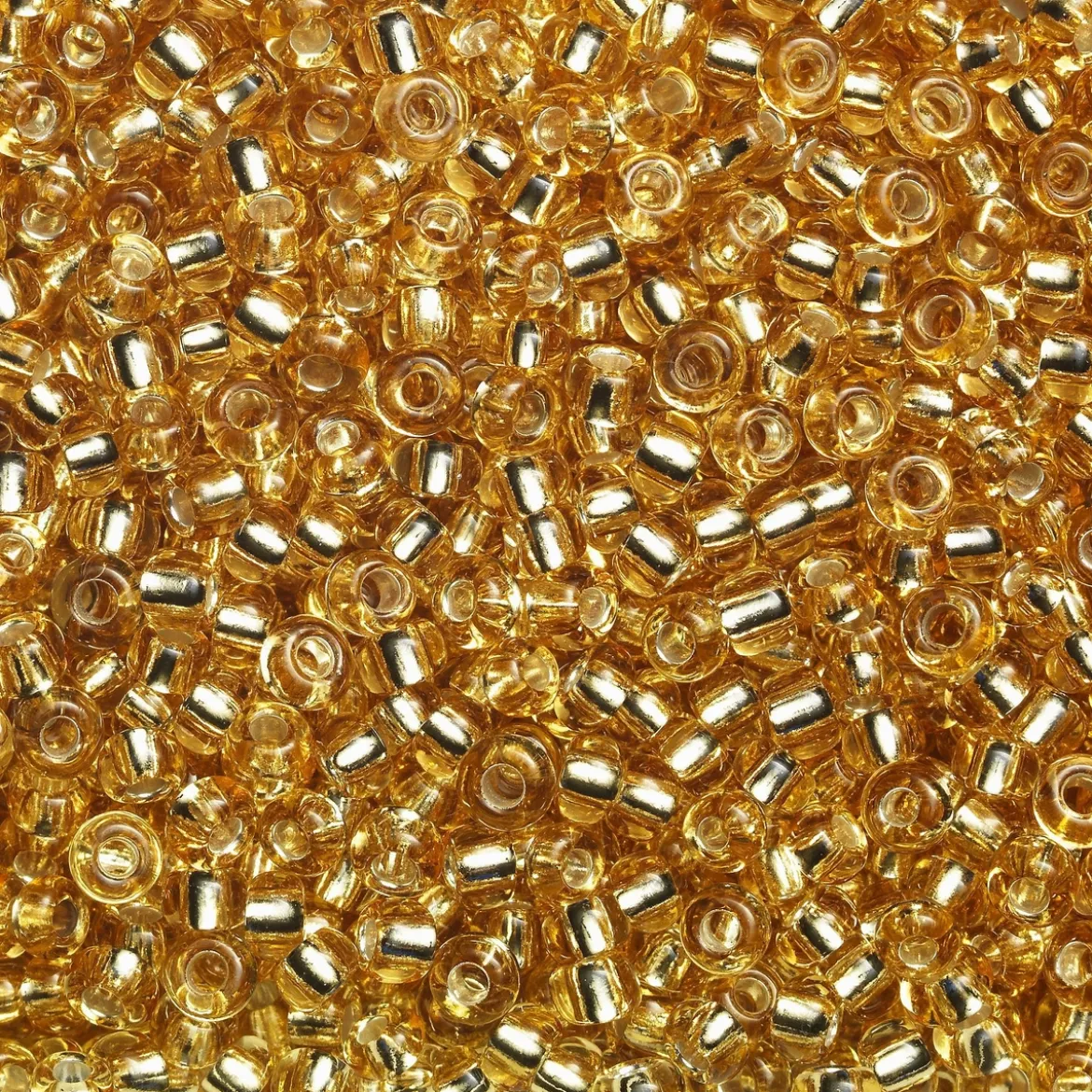 Rocaillespärla 6/0 guld semitr