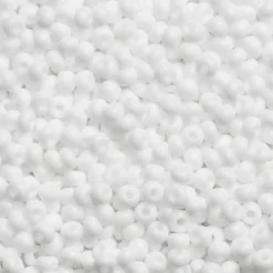Rocaillespärla 6/0 vit opak