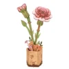 Rolife DIY Wooden Flower 3D-pussel träblomma TW042 Red Rose 85×65×210 mm