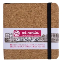 Royal Talens Art Creation Sketch skissbok 21x14,8 cm, rosa omslag – 140 g/m², 80 ark