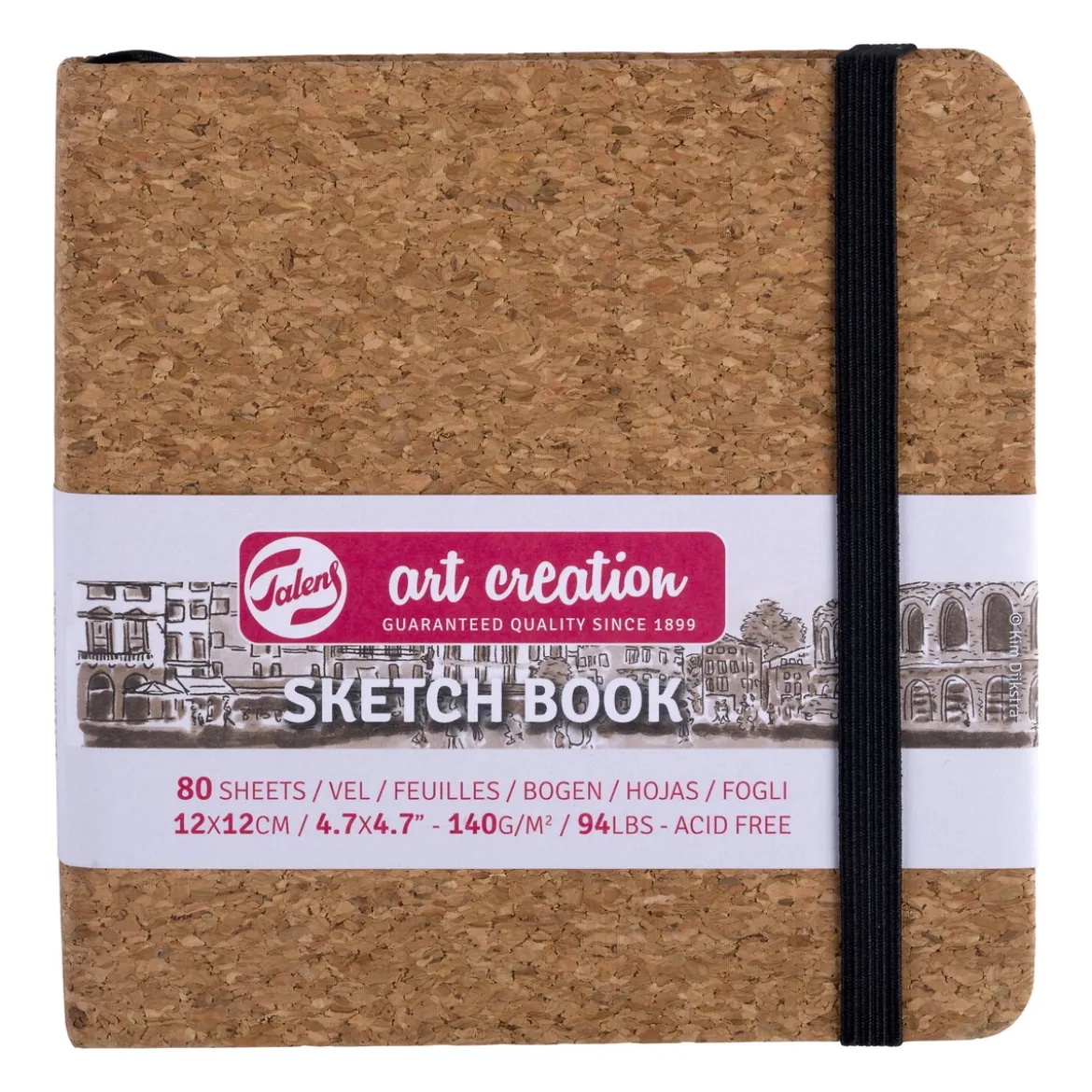 Royal Talens Art Creation Sketch skissbok 21x14,8 cm, rosa omslag – 140 g/m², 80 ark
