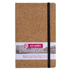 Royal Talens Art Creation Sketch skissbok 13x21 cm, kork-omslag – 140 g/m², 80 ark