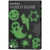 Rörpärlor Midi kit Make it Glow in the dark, 2000 spooky självlysande pärlor à Ø5 mm & 3 pärlplattor!