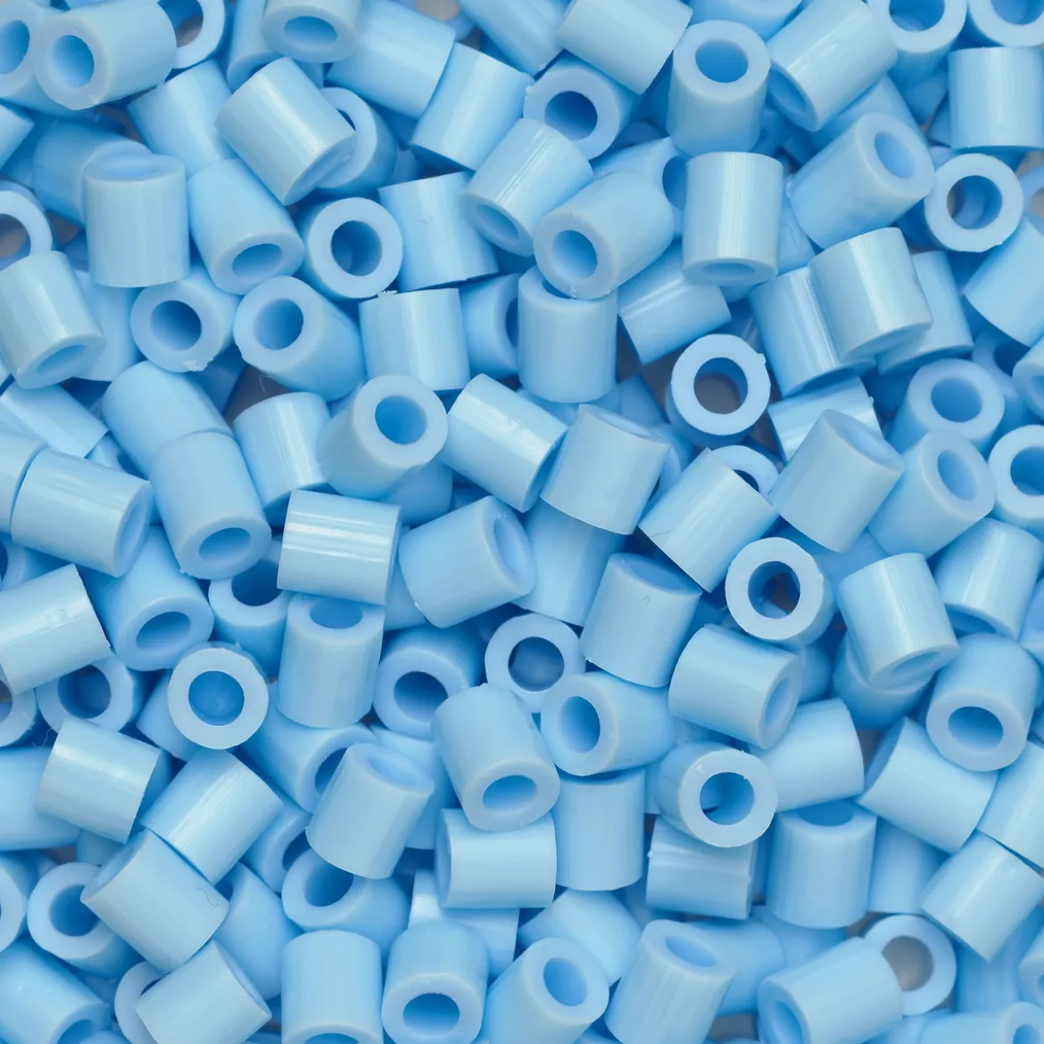 Rörpärlor Midi 1000 st pastellblå, Ø5 mm