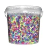 Rörpärlor Midi 10000 st – pärlhink med glitter- & pastellpärlor, Ø5 mm