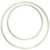 Runda cirkelformade metallstommar, guldfärgade. 4 st. Ø10 cm