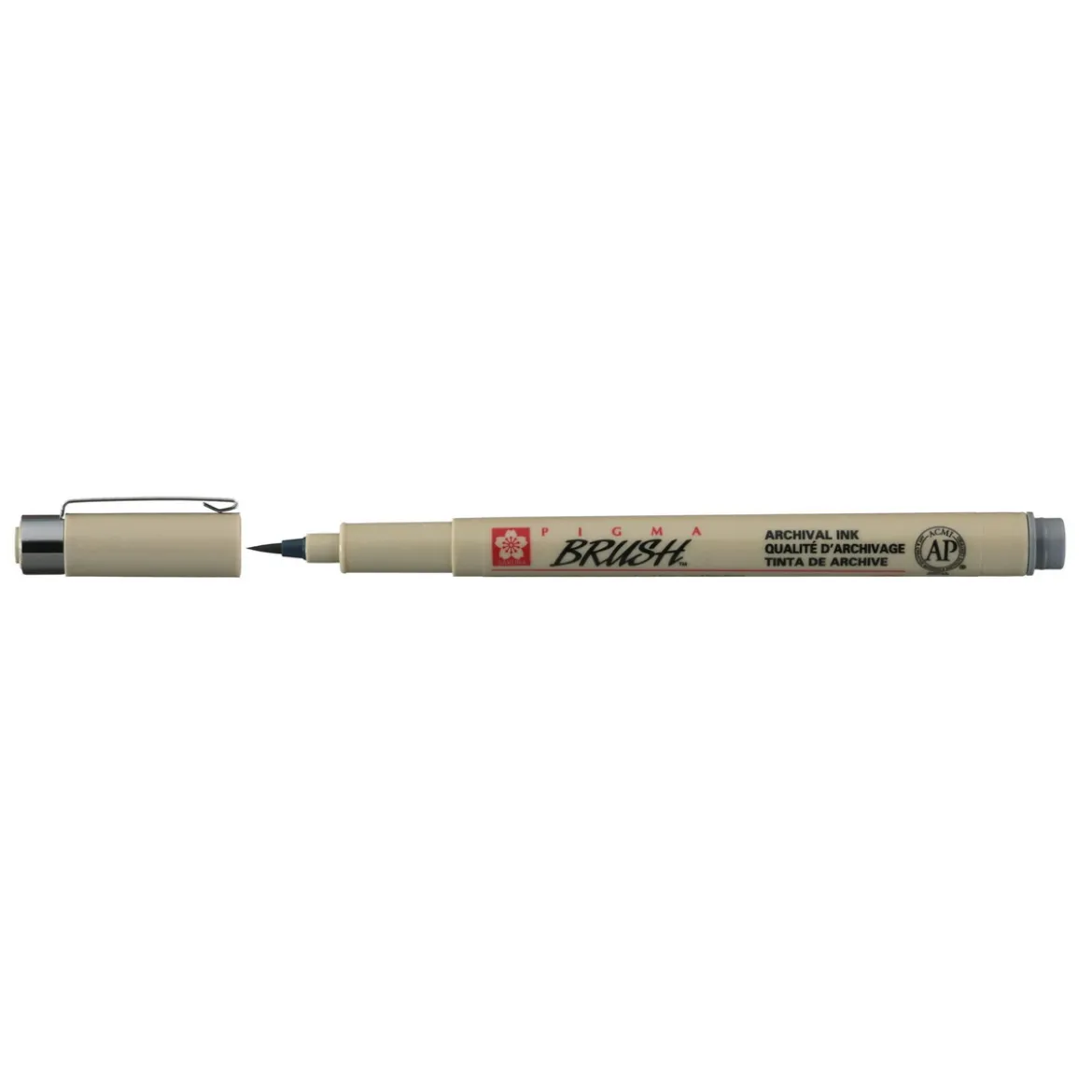 Sakura Pigma Brush Cool grey – grå penselspets