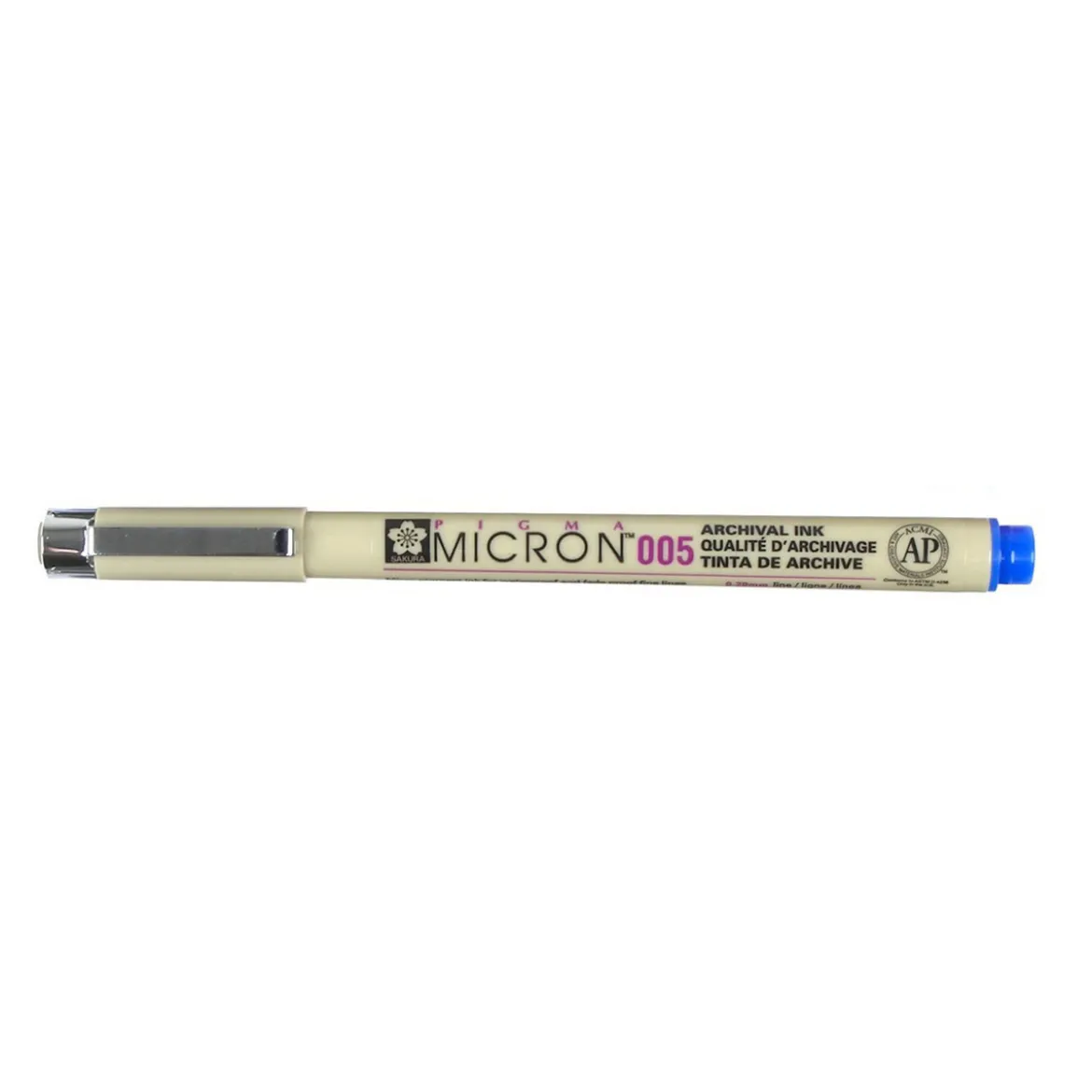 Sakura Pigma Micron 005 Blue – blå fineliner 0,2 mm