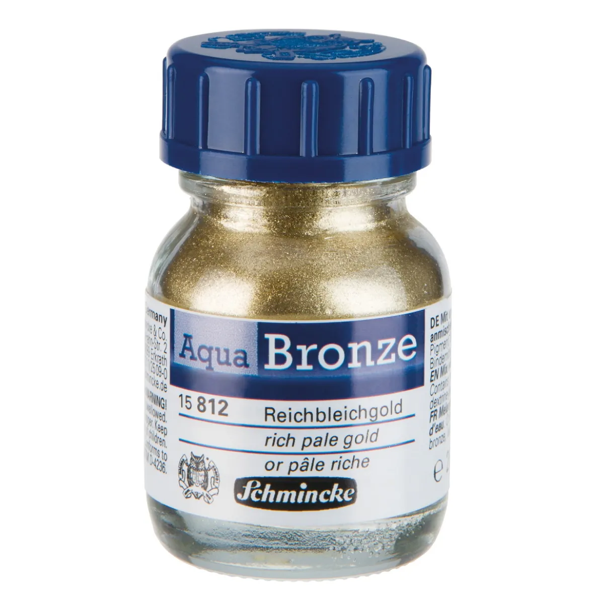 Schmincke Aqua Bronze, vattenlösligt metallicpulver 20 ml, Rich Pale Gold 15 812