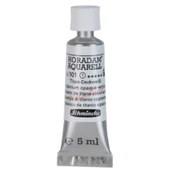 Schmincke Horadam akvarellfärg 5 ml – Titanium opaque white 101