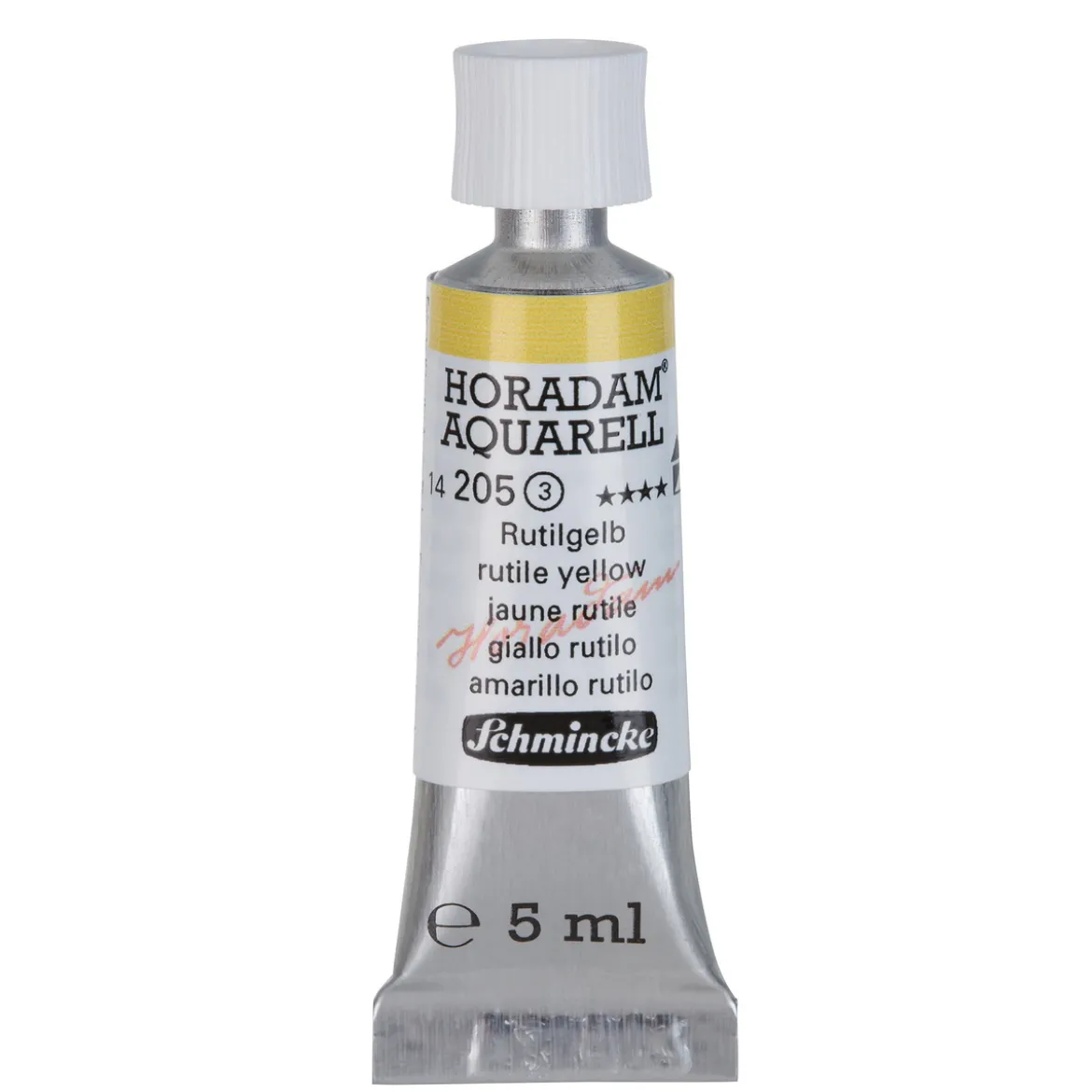 Schmincke Horadam akvarellfärg 5 ml – Titanium yellow 206