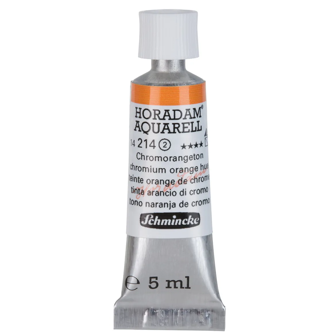 Schmincke Horadam akvarellfärg 5 ml – Chromium orange hue 214